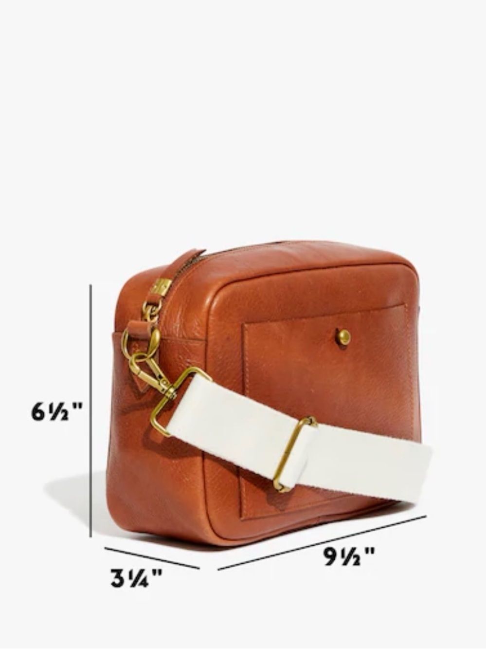 Madewell Large Transport Camera Bag Brown Crossbody Adjustable Strap